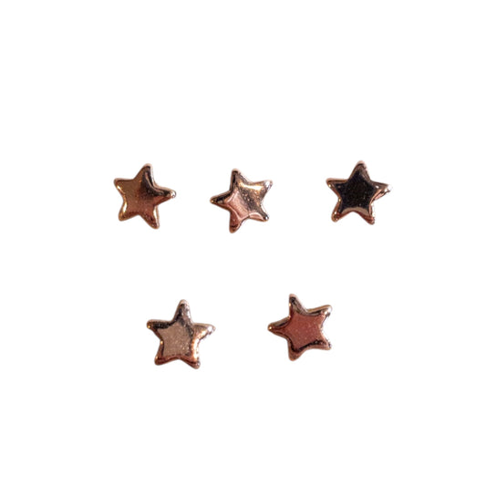 6mmフラットスター (ピンクゴールド)