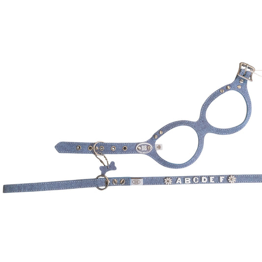 【HAPPY NEW YEAR2026】Dungaree ハーネス&リードのセット「名前入れ無料」